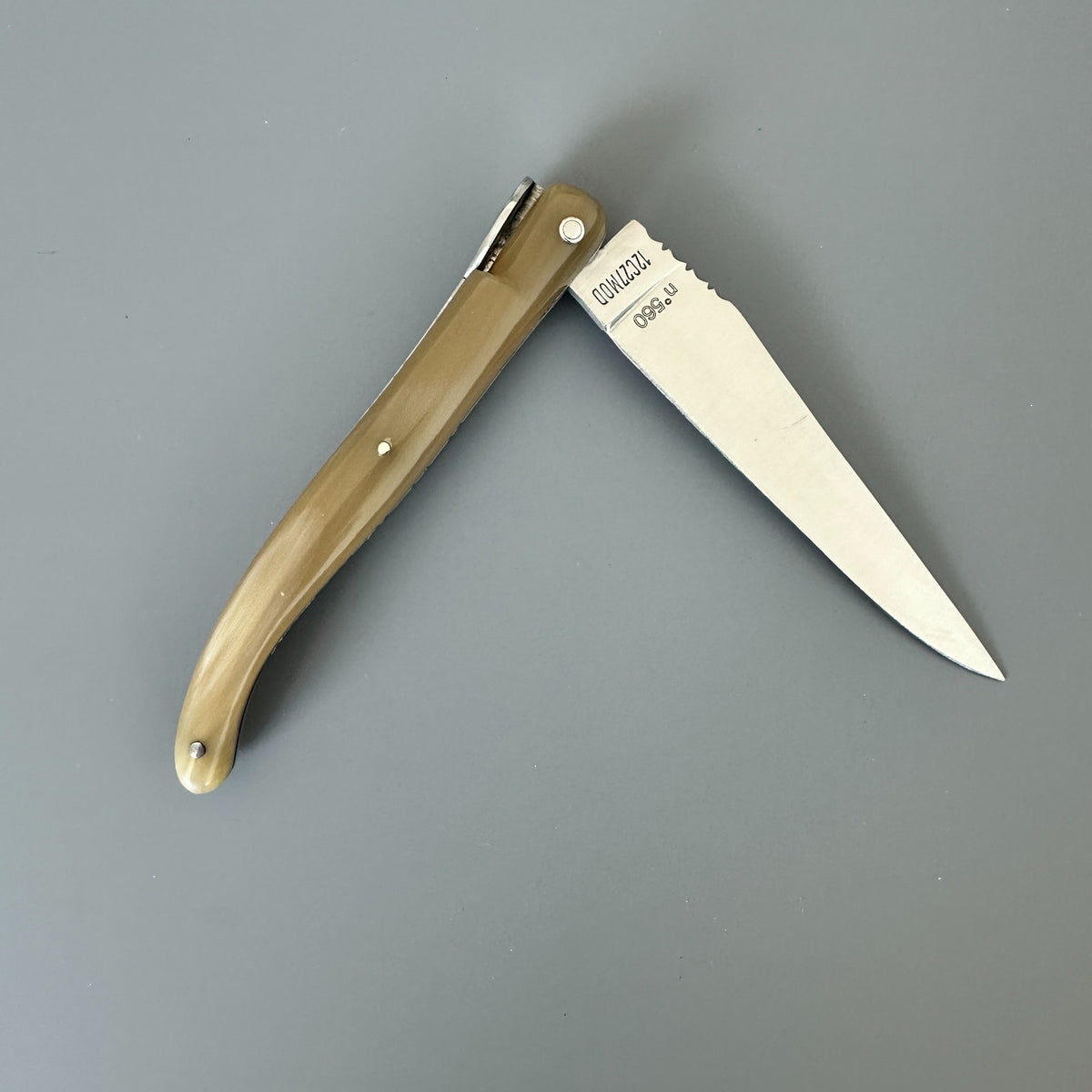 Laguiole en Aubrac — Origine Tour Eiffel Limited Edition Folding Knife | Solid Horn Handle