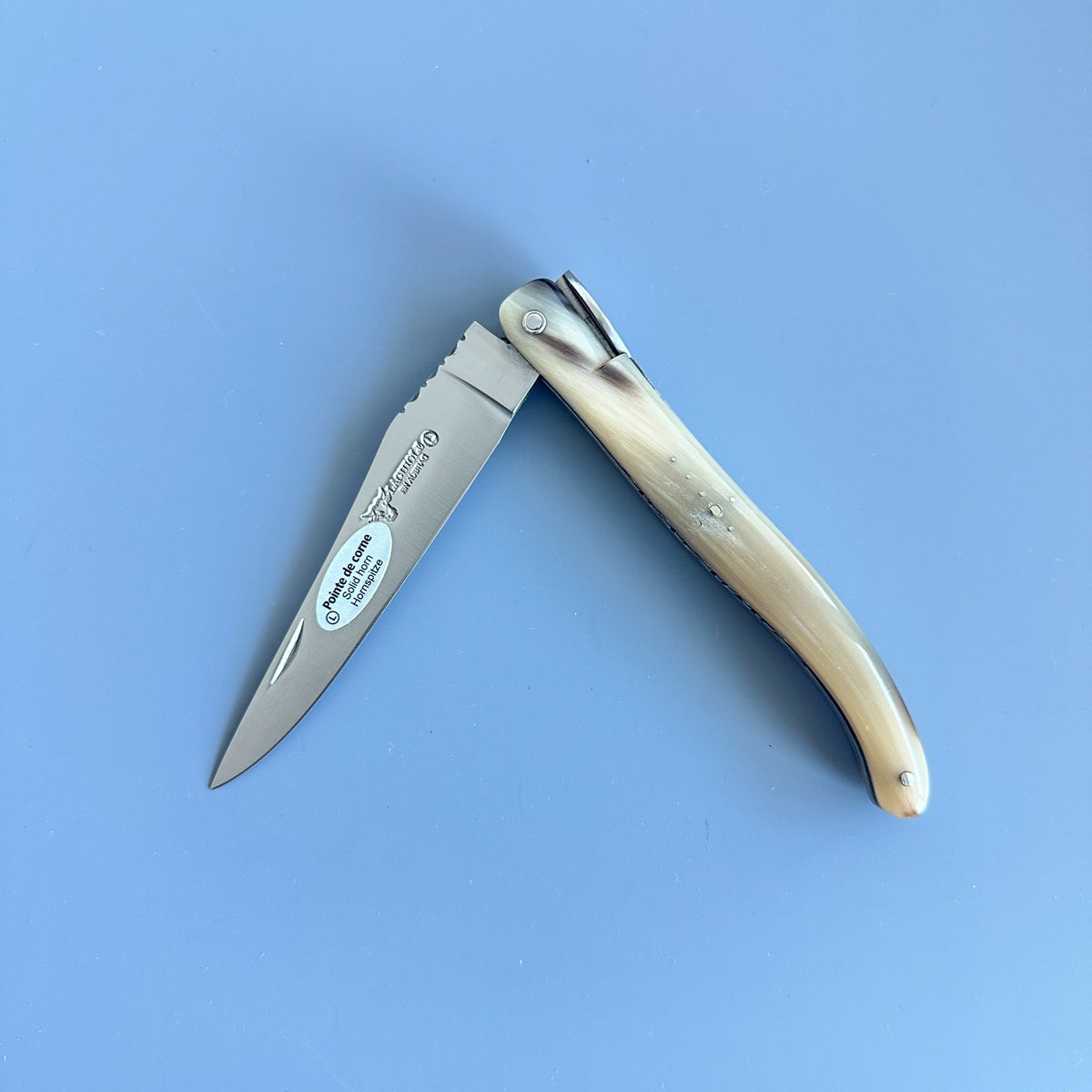 Laguiole en Aubrac — Origine Tour Eiffel Limited Edition Folding Knife | Solid Horn Handle