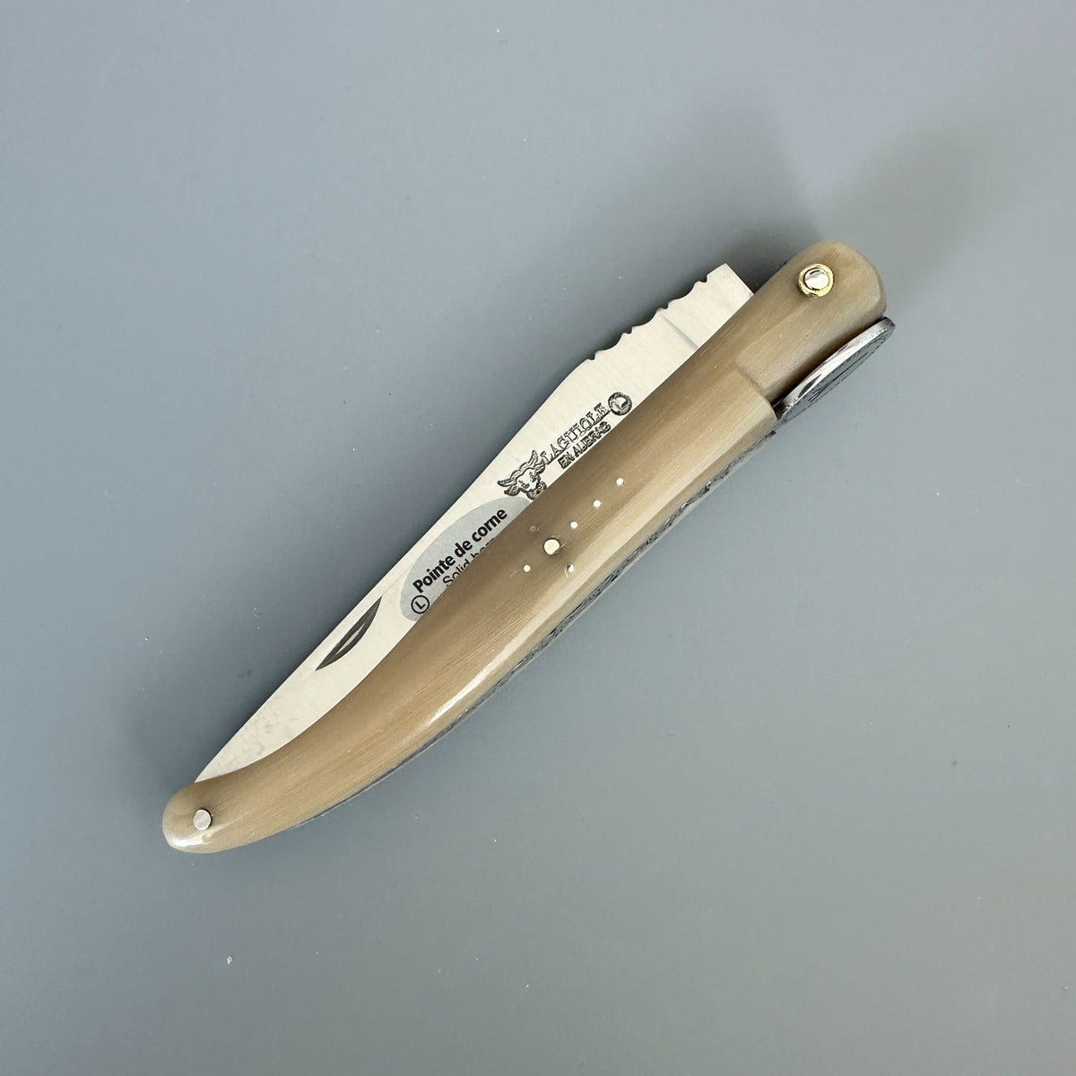 Laguiole en Aubrac — Origine Tour Eiffel Limited Edition Folding Knife | Solid Horn Handle