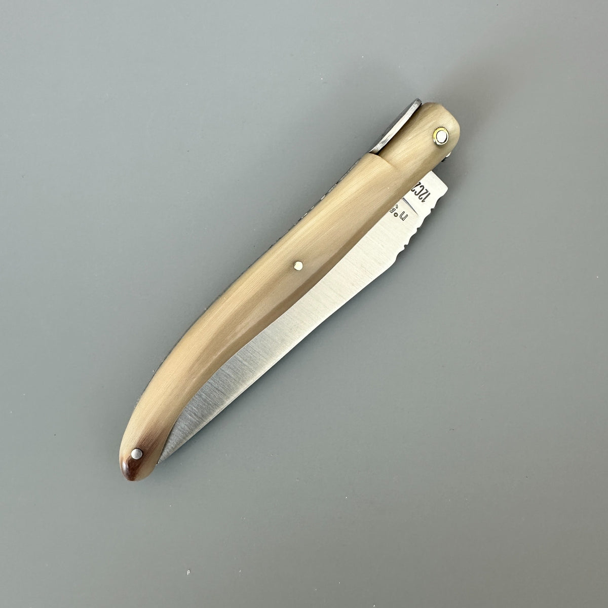 Laguiole en Aubrac — Origine Tour Eiffel Limited Edition Folding Knife | Solid Horn Handle