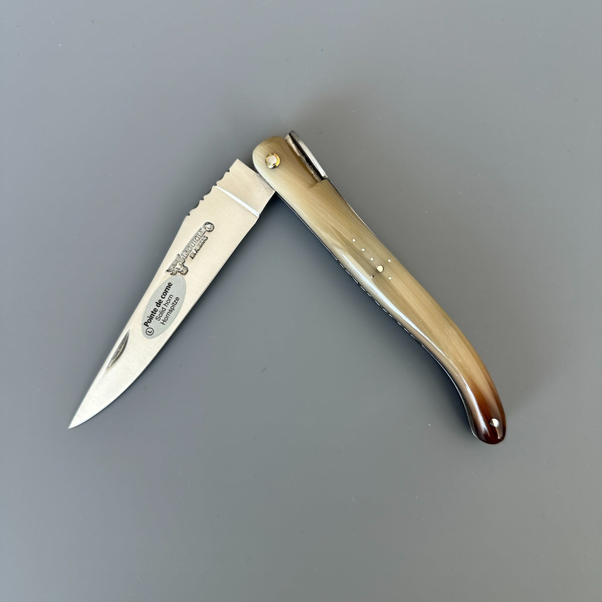 Laguiole en Aubrac — Origine Tour Eiffel Limited Edition Folding Knife | Solid Horn Handle
