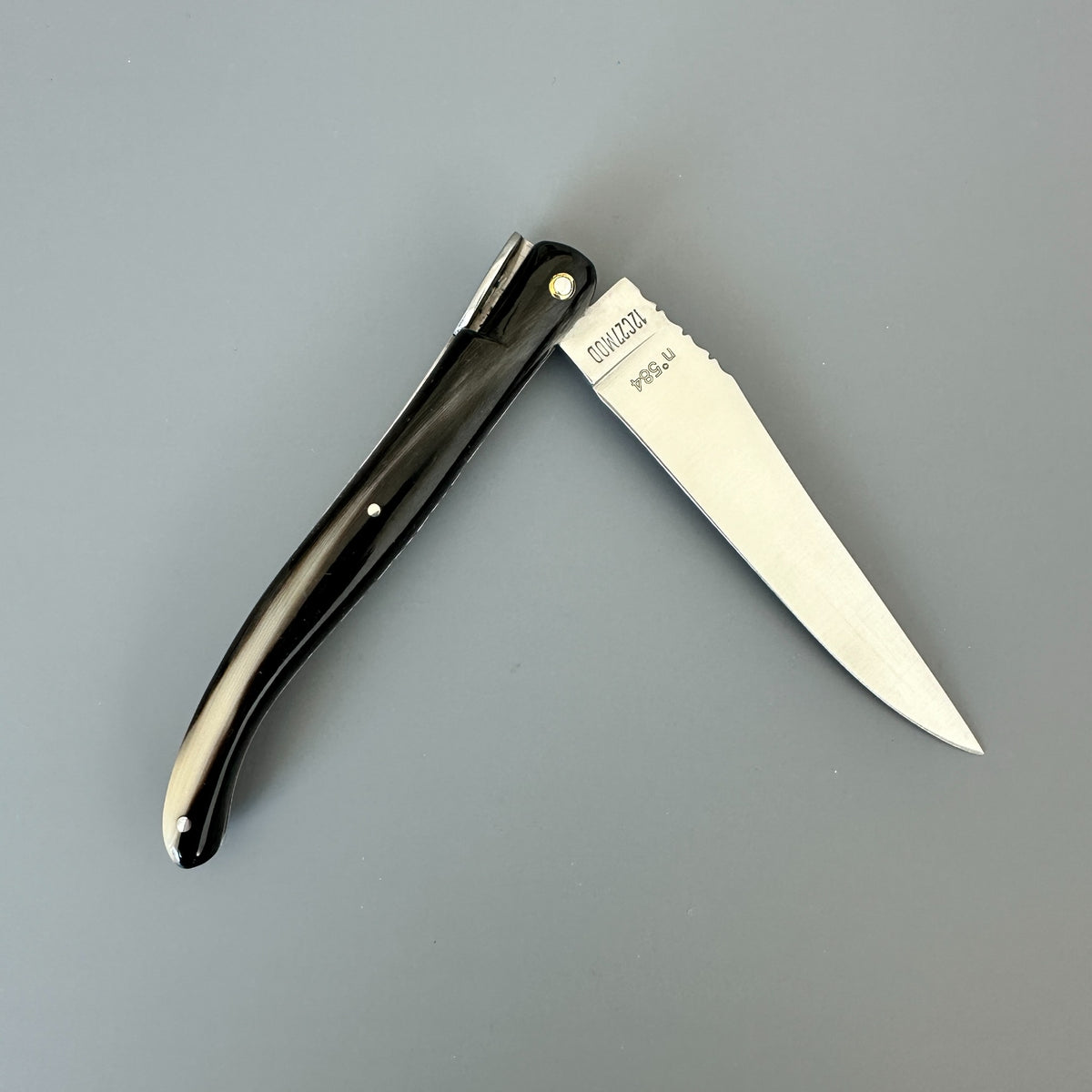 Laguiole en Aubrac — Origine Tour Eiffel Limited Edition Folding Knife | Solid Horn Handle