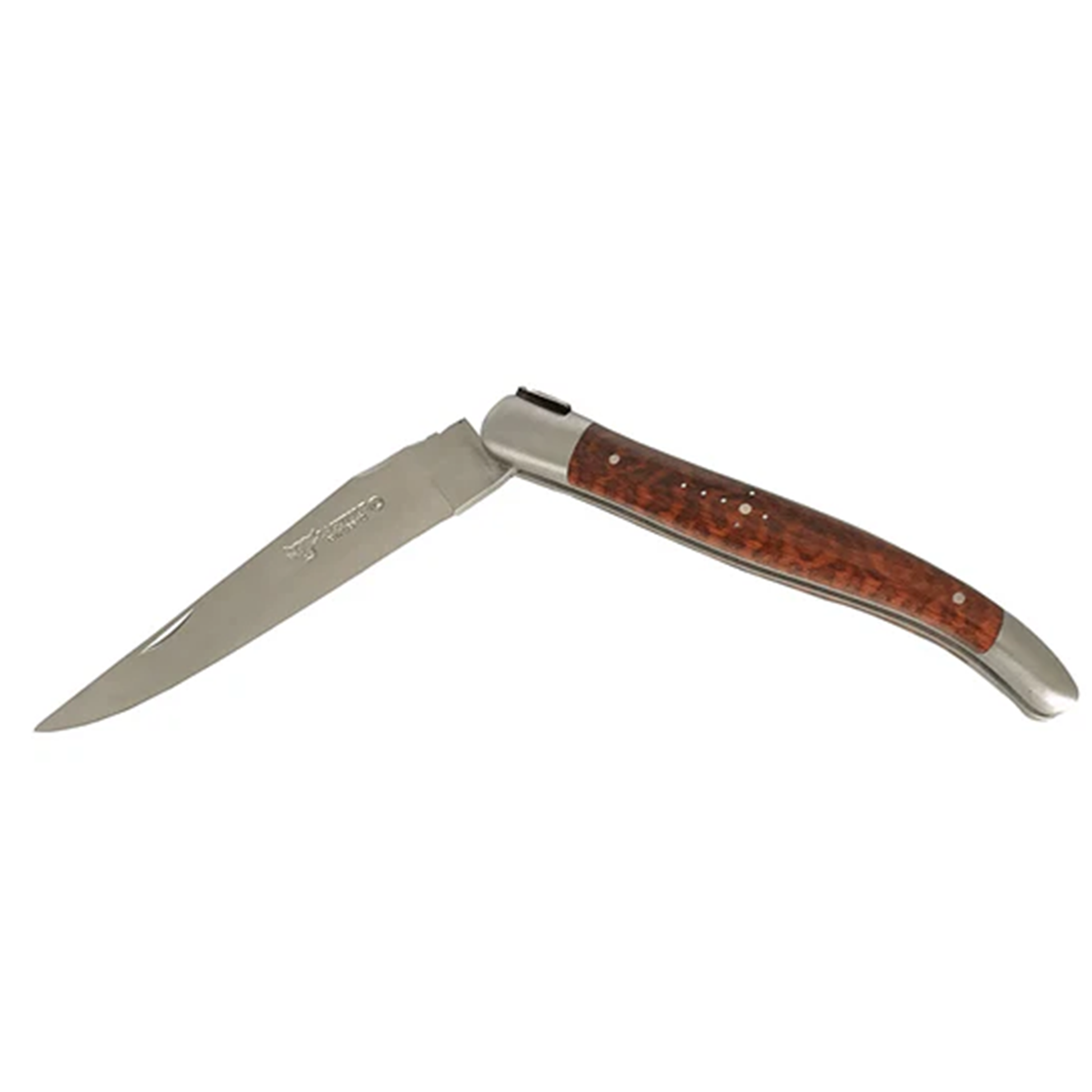 Laguiole en Aubrac Luxury Handcarved Platesd Multipurpose Knife with Snakewood Handle, 4.75 inches - LaguioleEnAubracShop