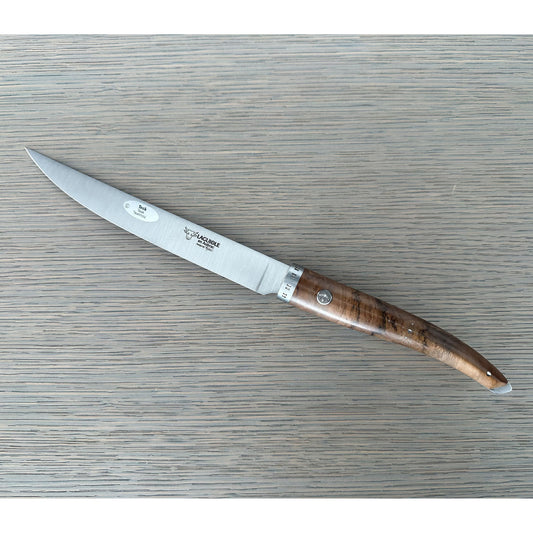 Laguiole en Aubrac Handcrafted Fillet Knife, Teak Wood Handle, 7-in - LaguioleEnAubracShop