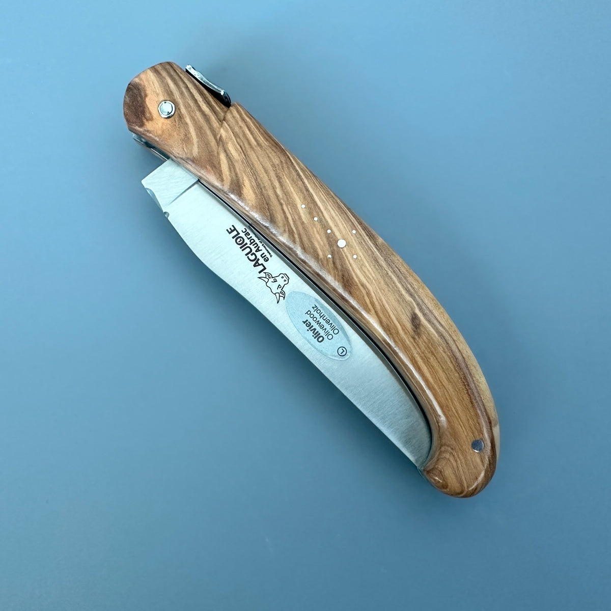 Laguiole en Aubrac The Trapper Folding Knife L0514T – Olivewood Handle