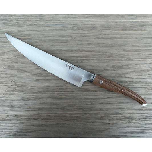 Laguiole en Aubrac Handcrafted Chef's Knife, Walnut Wood Handle, 9-in - LaguioleEnAubracShop