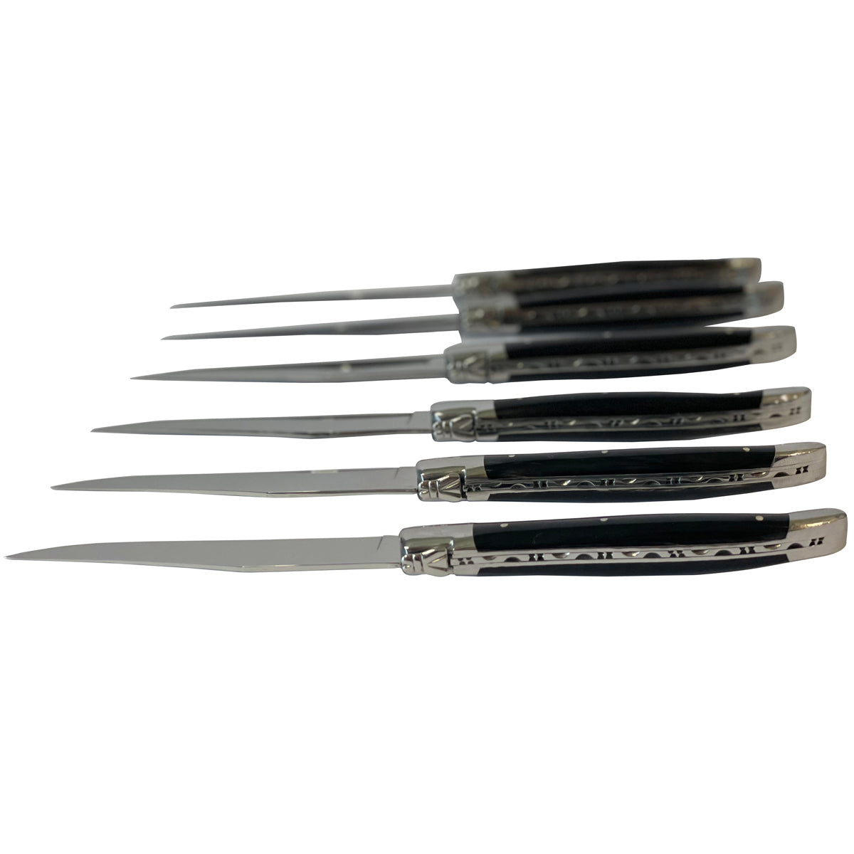 Laguiole en Aubrac Luxury 28-Piece Handcrafted Flatware Set, Buffalo Horn Handles - LaguioleEnAubracShop