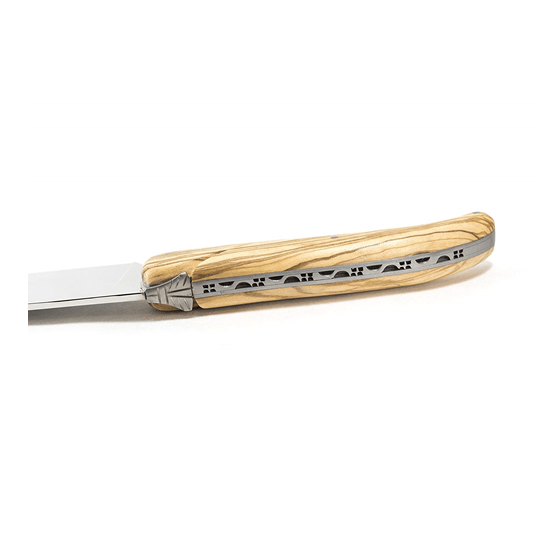 Laguiole en Aubrac Champagne Saber with Olivewood Handle - LaguioleEnAubracShop