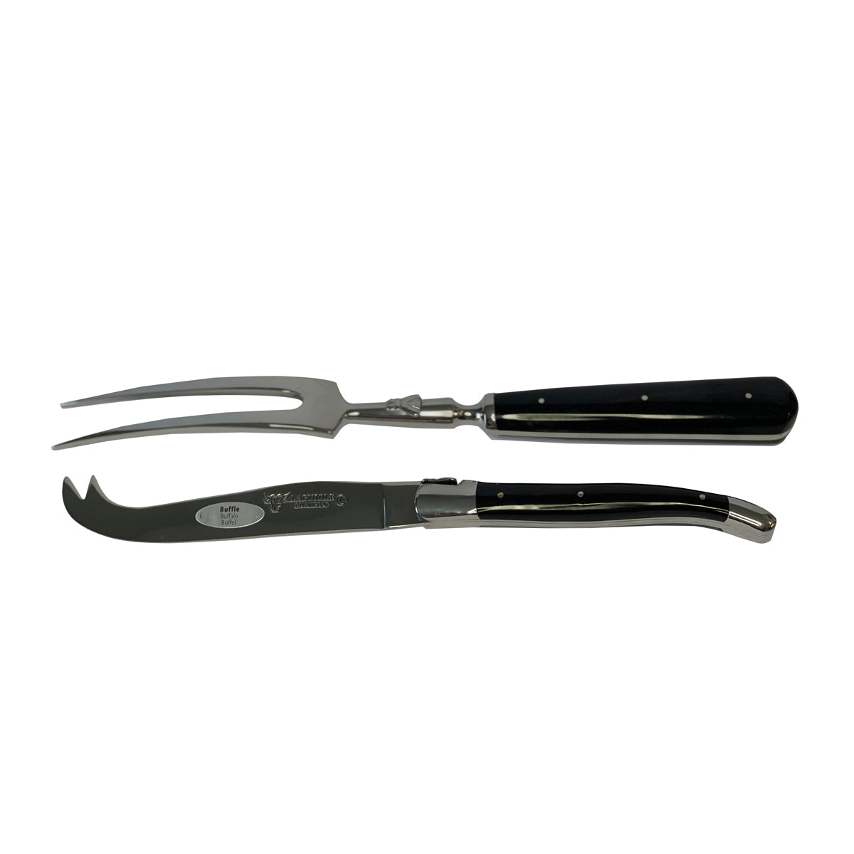 Laguiole en Aubrac Luxury 28-Piece Handcrafted Flatware Set, Buffalo Horn Handles - LaguioleEnAubracShop
