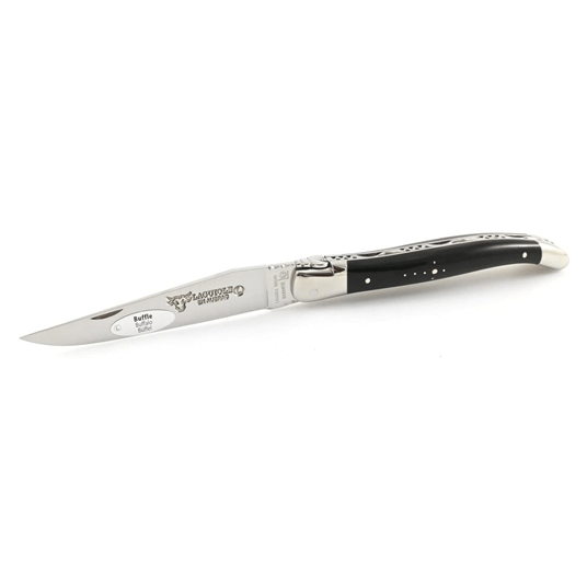 Laguiole en Aubrac Handcrafted Plates Multipurpose Knife, Buffalo Laguiole en Aubrac Handcrafted Plates Multipurpose Knife, Buffalo