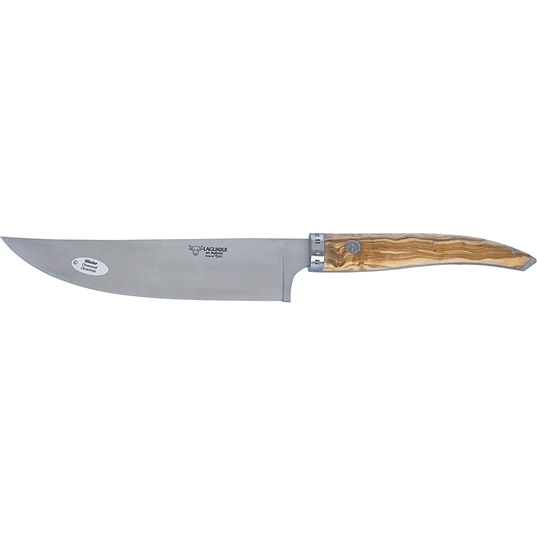 Laguiole en Aubrac Handcrafted  Cuisine Gourmet Chef's Knife with Olivewood Handle, 6-in - LaguioleEnAubracShop