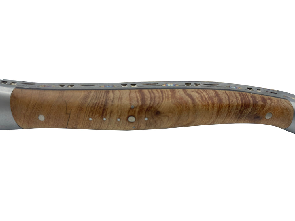 Laguiole en Aubrac Handcrafted Plated 4-Piece Steak Knife Set with Thuja / Cedar Wood Handles - LaguioleEnAubracShop