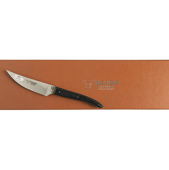 Laguiole en Aubrac Handcrafted Cuisine Gourmet Utility / Paring with Ebony Wood Handle, 4-in - LaguioleEnAubracShop