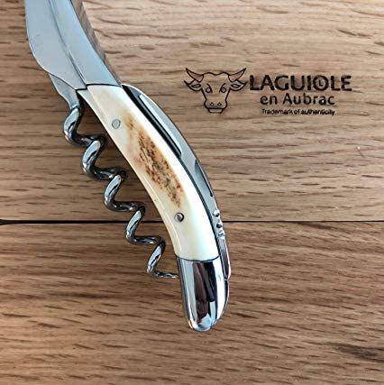 Laguiole en Aubrac Sommelier Waiter's Corkscrew with Warthog Bone Handle - LaguioleEnAubracShop