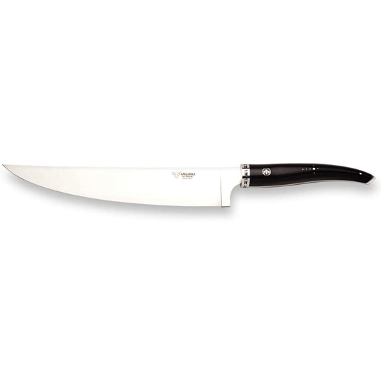 Laguiole en Aubrac Handcrafted Cuisine Gourmet Chef's Knife with Ebony Handle, 9-in - LaguioleEnAubracShop