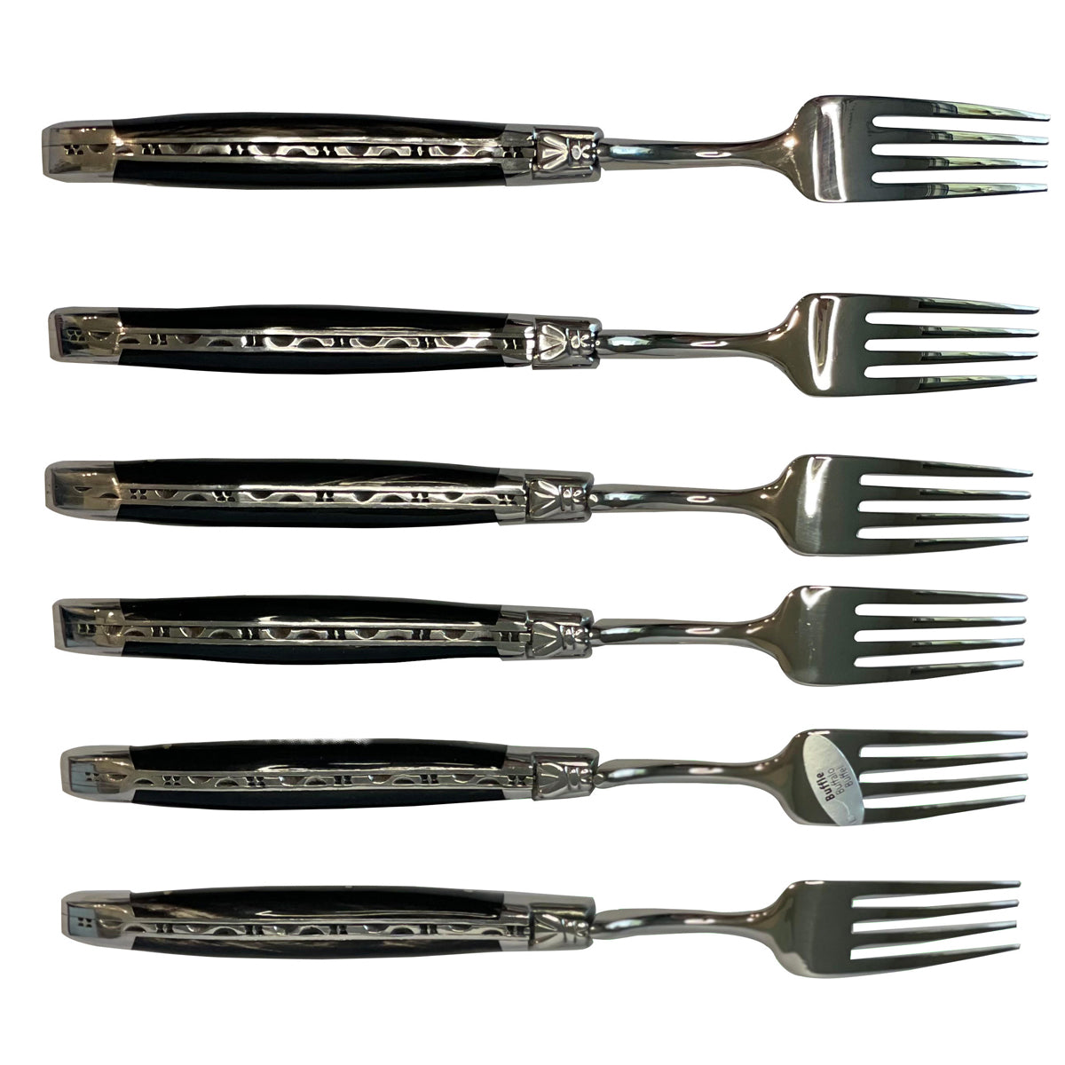 Laguiole en Aubrac Luxury 28-Piece Handcrafted Flatware Set, Buffalo Horn Handles - LaguioleEnAubracShop