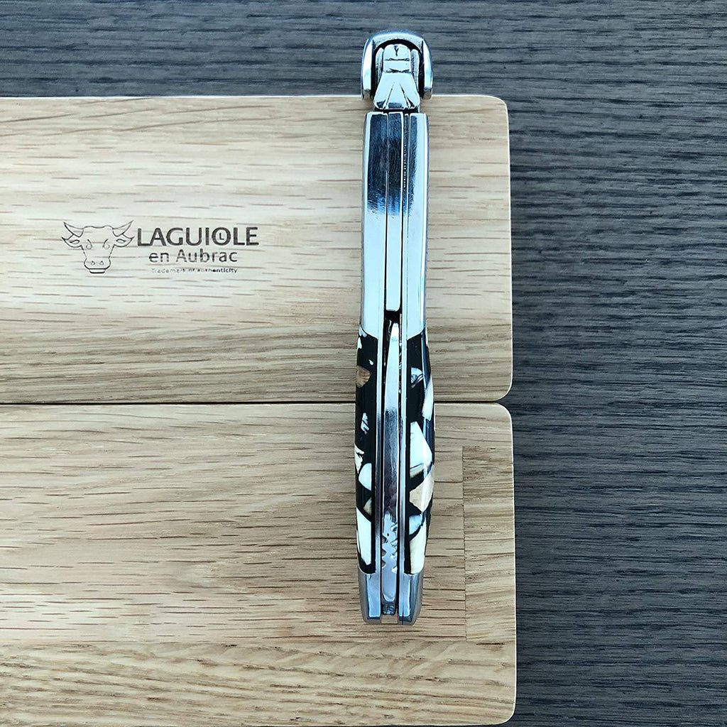 Laguiole en Aubrac Sommelier Waiter's Corkscrew with Nougatine Handle - LaguioleEnAubracShop