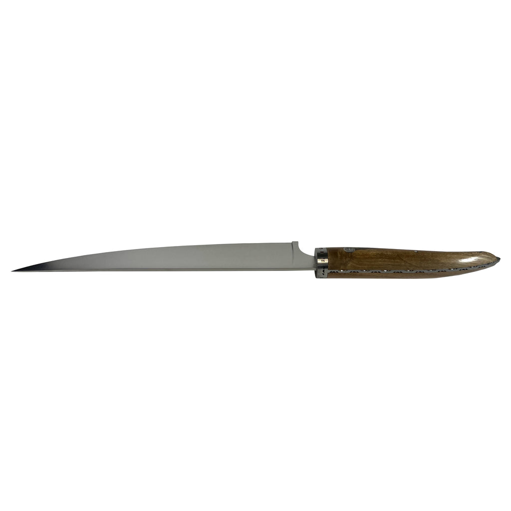 Laguiole en Aubrac Handcrafted Cuisine Gourmet Chef's Knife with Walnut Wood Handle, 9-Inches - LaguioleEnAubracShop