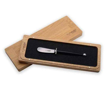 Laguiole en Aubrac Handcrafted Butter Knife with Matte Black Beech Wood Handle - LaguioleEnAubracShop