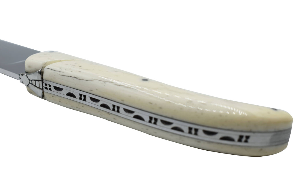 Laguiole en Aubrac Handcrafted Champagne Saber with Zebu Bone Handle - LaguioleEnAubracShop