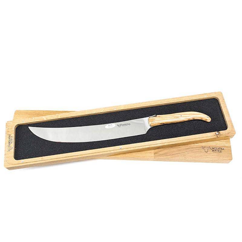 Laguiole en Aubrac Champagne Saber with Olivewood Handle - LaguioleEnAubracShop