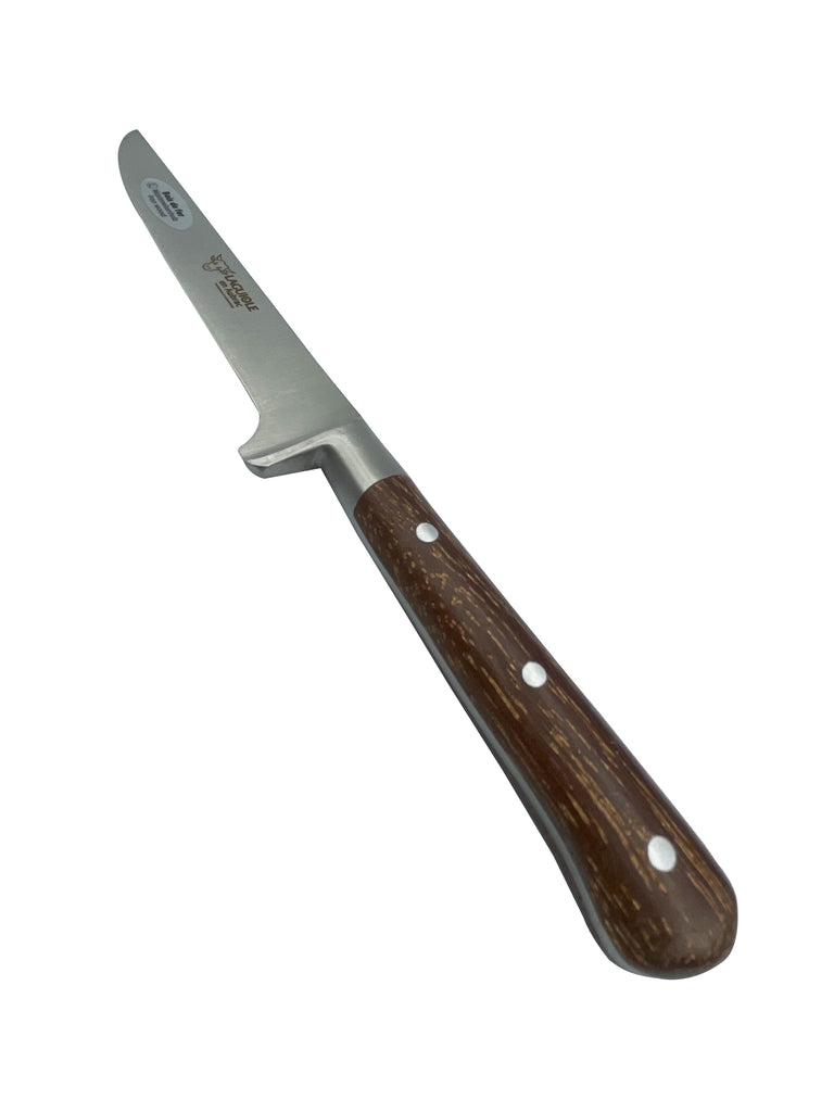 Laguiole en Aubrac Handcrafted 6-Piece Kitchen Knife Set with Mixed Wood Handles, Magnetic Oak Block - LaguioleEnAubracShop