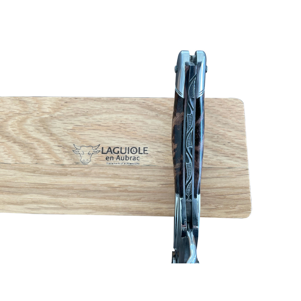 Laguiole en Aubrac Luxury Double Plated Sommelier Waiter's Corkscrew with Grapevine Wood Handle & Exclusive Bee - LaguioleEnAubracShop