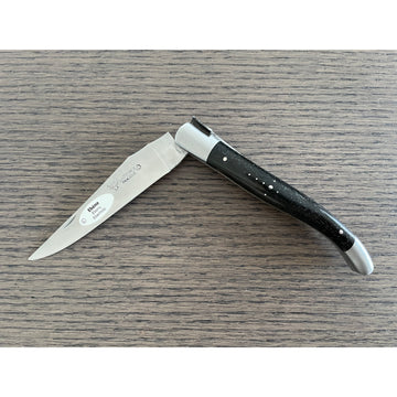Laguiole en Aubrac Luxury Handcrafted Multipurpose Knife with Ebony Wood Handle, 4.75-Inches - LaguioleEnAubracShop