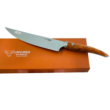 Laguiole en Aubrac Handcrafted Cuisine Gourmet Chef's Knife, 8-Inches - LaguioleEnAubracShop