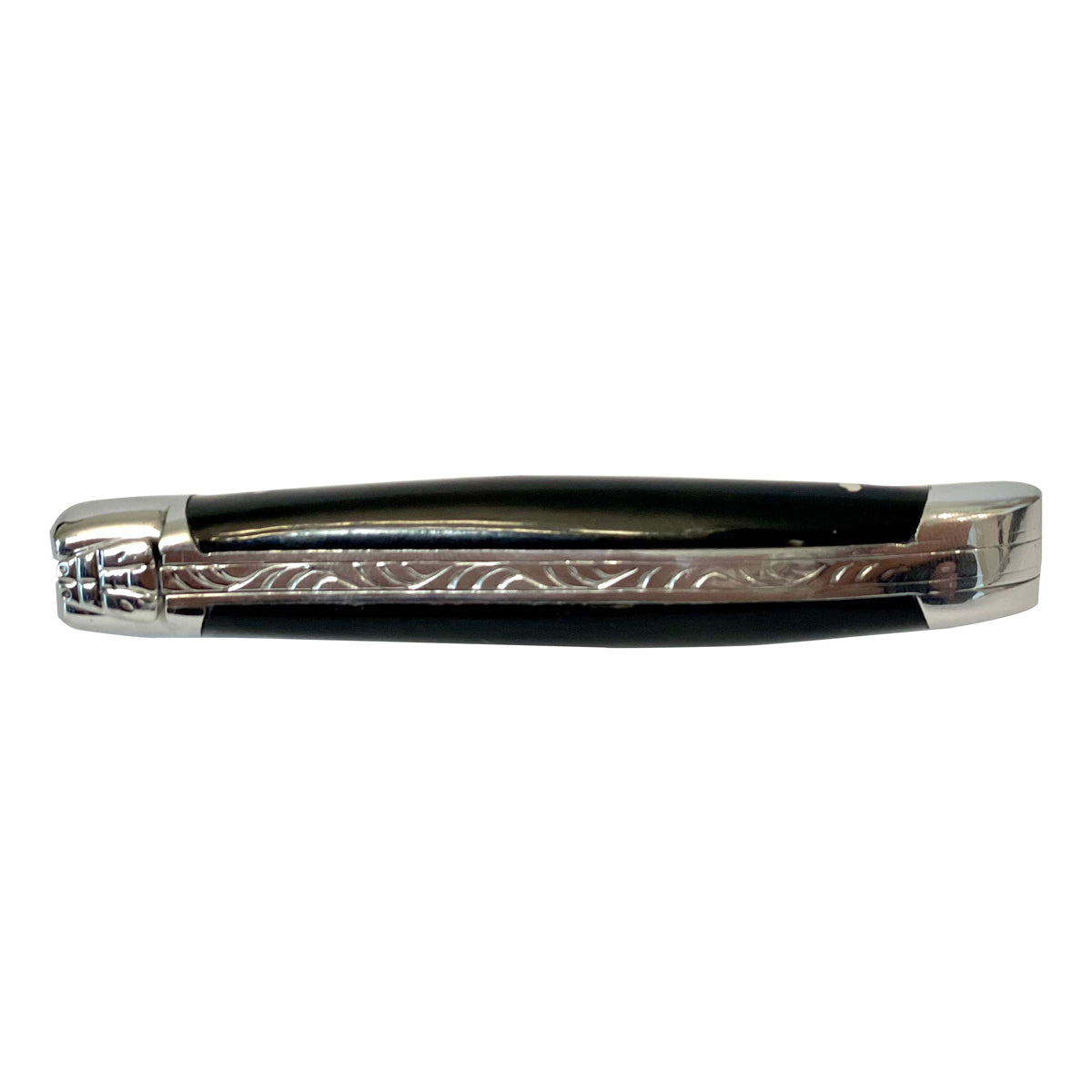 Laguiole en Aubrac Handcrafted Plated Multipurpose Knife, Buffalo Horn Handle, 3.5 inches