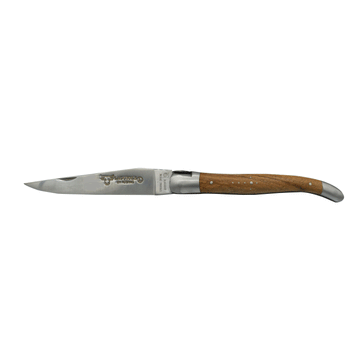 Laguiole en Aubrac Handcrafted Limited Edition Multipurpose Knife, Walnut Handle & Chef's Hat Bee, 4.75 inches - LaguioleEnAubracShop