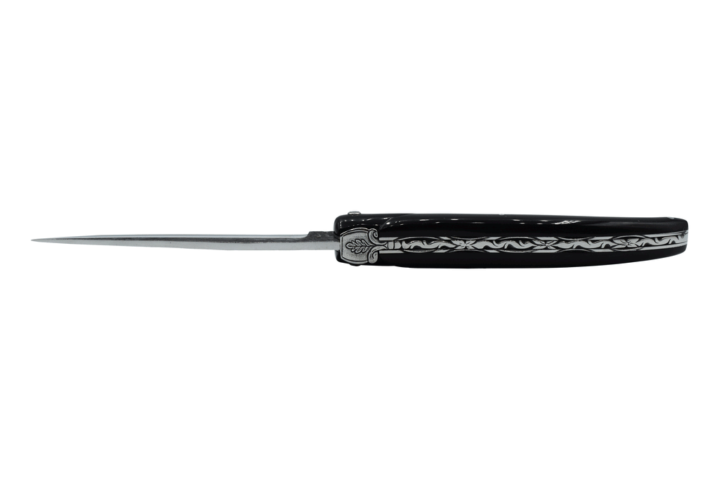 Laguiole en Aubrac Handcrafted Limited Edition Rough Forged Blade Multipurpose Knife, Full Buffalo Handle & Oak Leaf Bee, 4.75 inches - LaguioleEnAubracShop