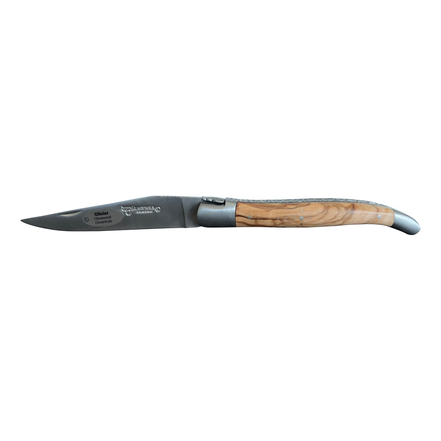 Laguiole en Aubrac Handcrafted Limited Edition Double Plated Multipurpose Knife with Olivewood Burl Handle, 4.8-Inches - LaguioleEnAubracShop