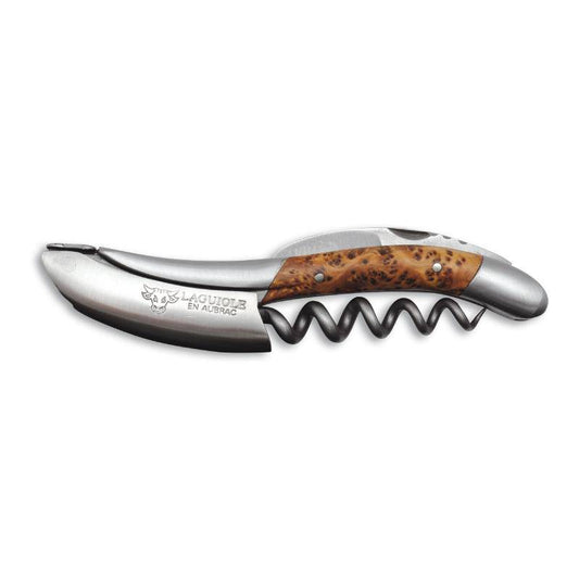 Laguiole en Aubrac Sommelier Waiter's Corkscrew with Juniper Handle - LaguioleEnAubracShop