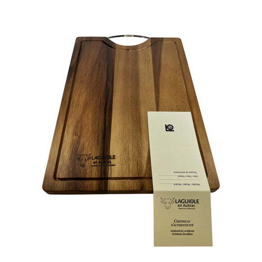 Laguiole en Aubrac Solid Acacia Wood Cutting & Serving Board, 14.25 x 9.90-in - LaguioleEnAubracShop