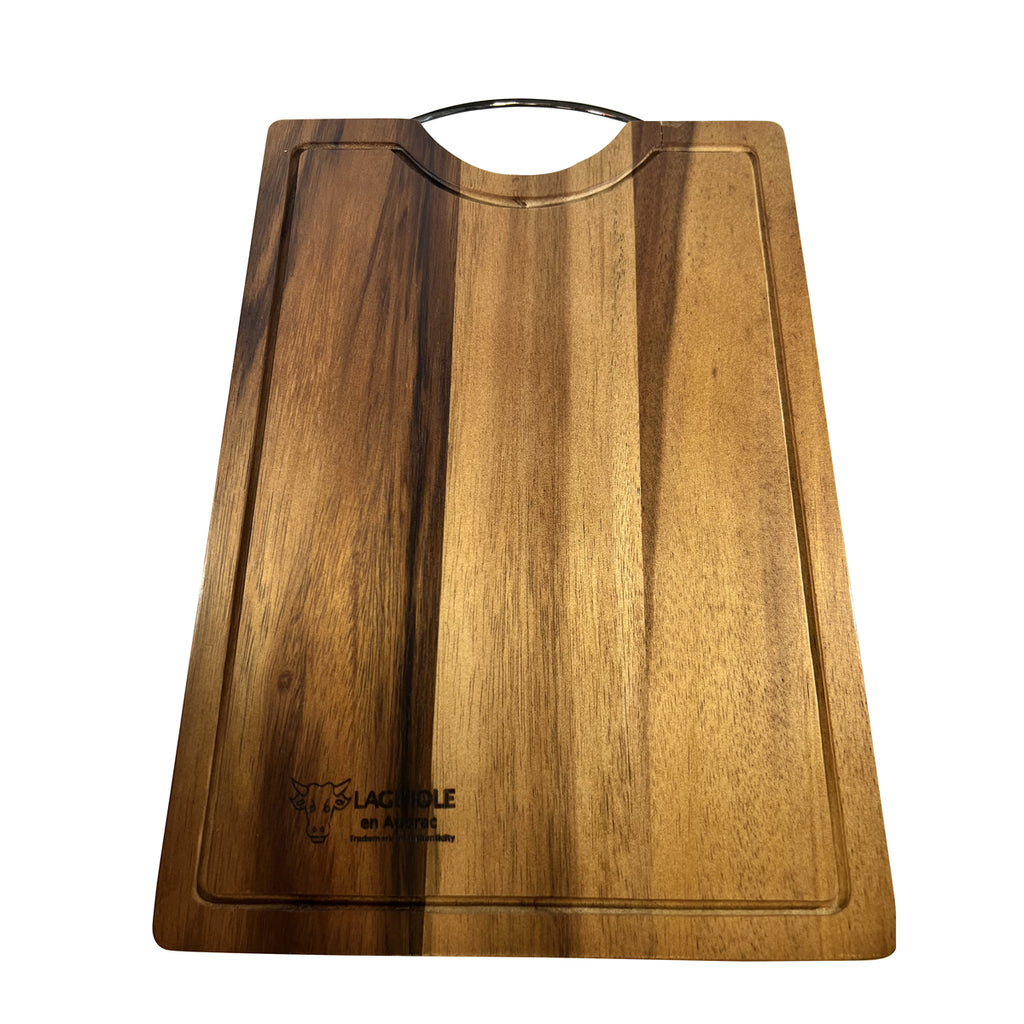 Laguiole en Aubrac Solid Acacia Wood Cutting & Serving Board, 14.25 x 9.90-in - LaguioleEnAubracShop