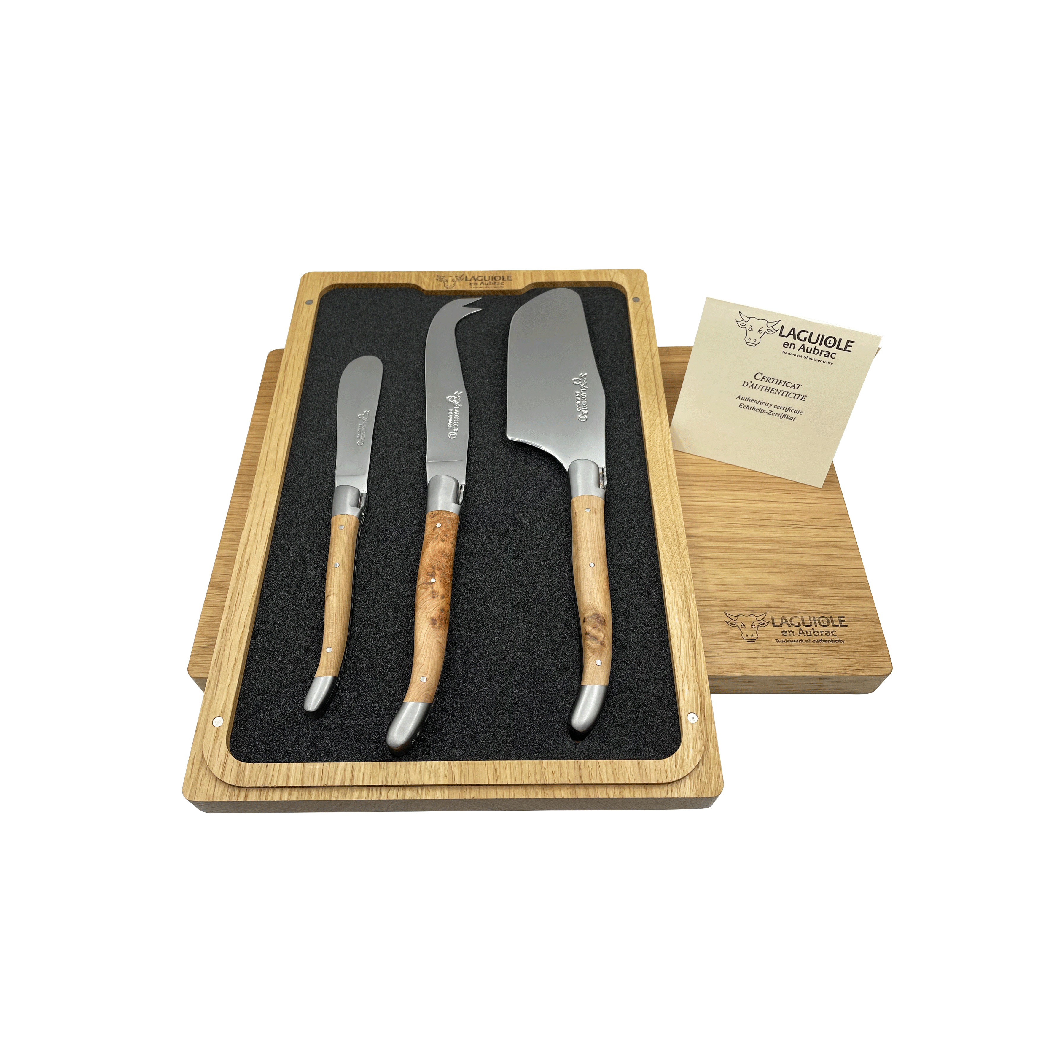 Design Ideas Abalon Cheese Knives, Set of 3 - Silver