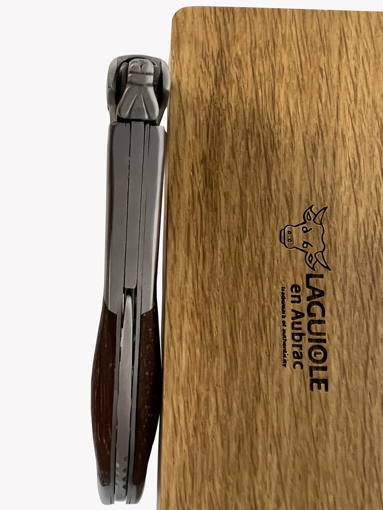 Laguiole en Aubrac Sommelier Waiter's Corkscrew with Ironwood Handle - LaguioleEnAubracShop