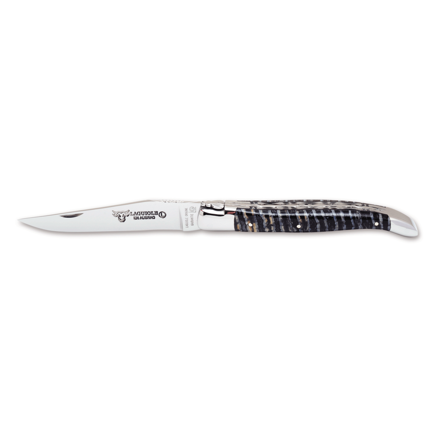 Laguiole en Aubrac Handcrafted Double Plated Multipurpose Knife with Blue Mollar Handle,  4.75-inches - LaguioleEnAubracShop
