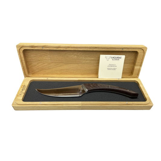 Laguiole en Aubrac Handmade Cheese Knife 'Le Buron' with Wenge Wood Handle - LaguioleEnAubracShop